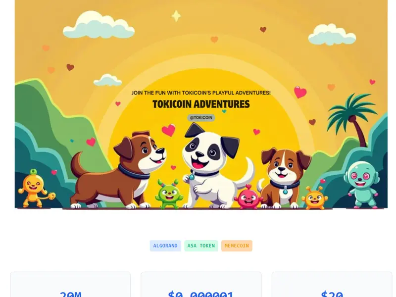TokiCoin Algorand Token Interface